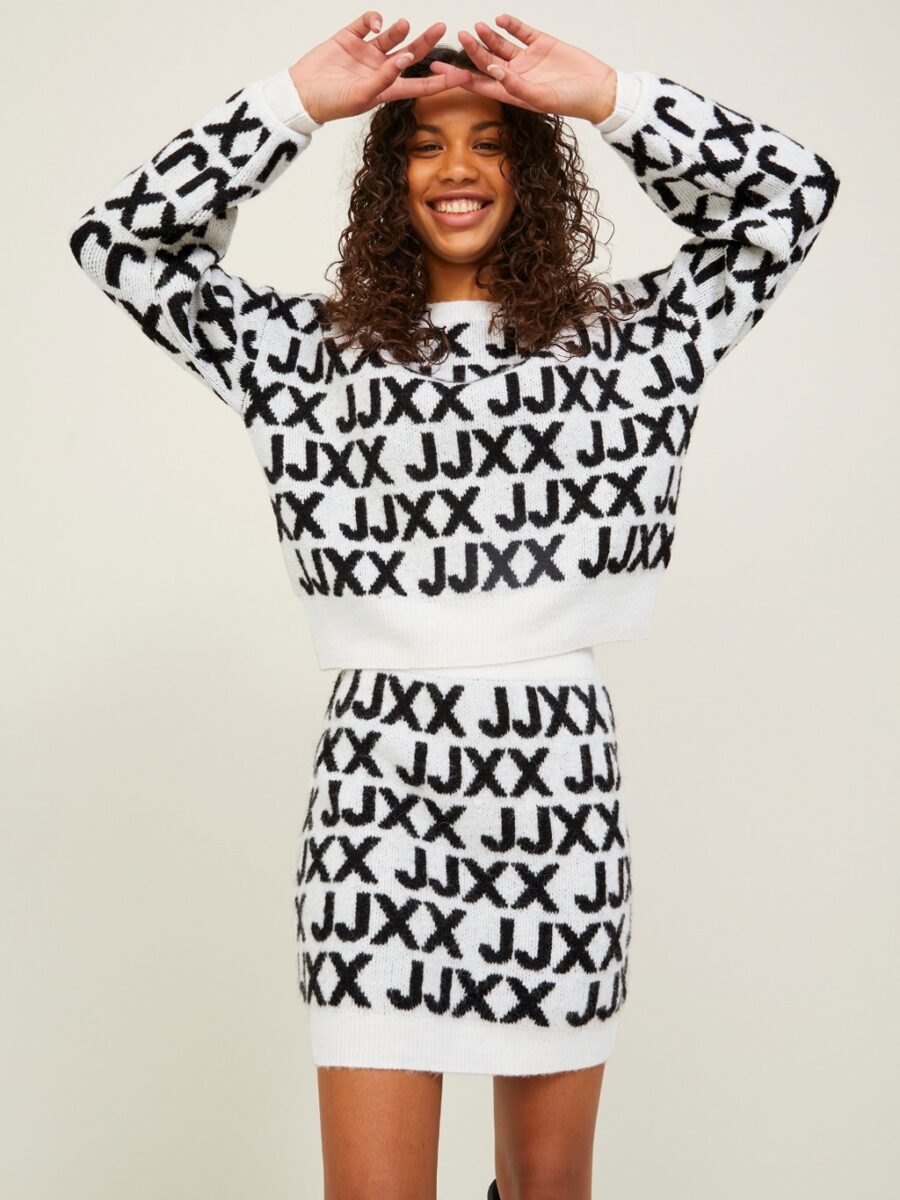 jackjones jxfrancescaknittedjumper white