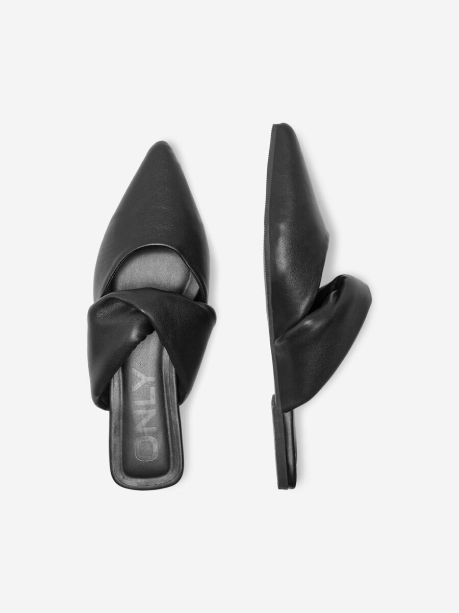 only fauxleatherloafers black