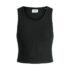 jack and jones jjxx 12200401 αμάνικο crop top black 2