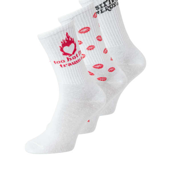 jjxx jxbasictennisprintsock3 packacc white