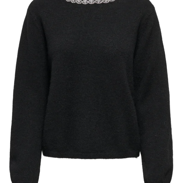 only jdyalvalifel sembellishpulloverknt black (2)