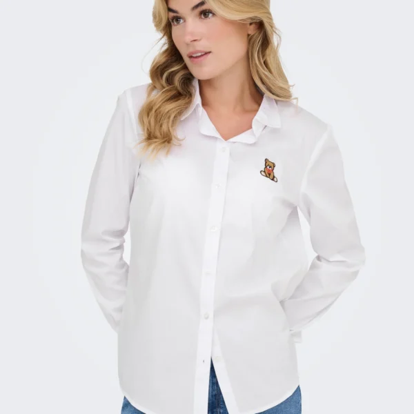 only jdymiol sembroideryshirtwvnnoos λευκός (2)