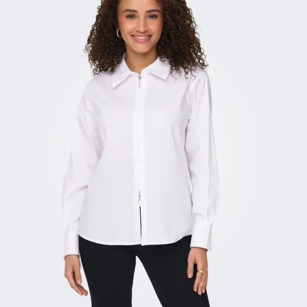 only jdymiol szipshirtwvnexp λευκός