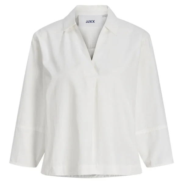 jjxx jxcaro poplin ls blouse 4954861 blanc de blanc bluser 168277