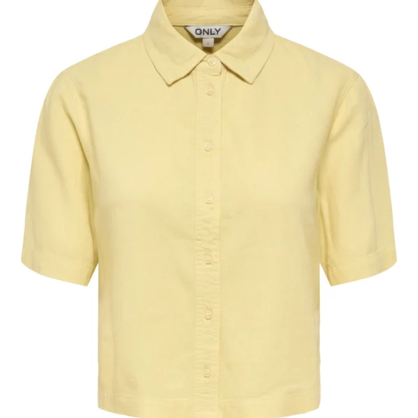 only onlgoas slinenblshirtccpnt κίτρινος