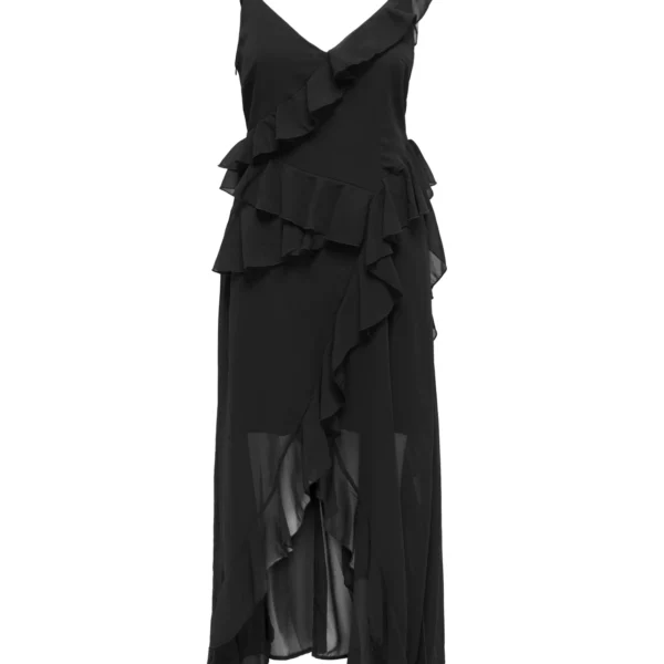 only jdyelviras lmaxifrilldresswvn μαύρος