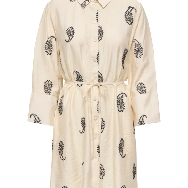 only jdythea7 8embroideryshirtdresswvn rosa