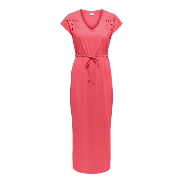 jdy 15369926 jdyrose life maxi φόρεμα calypso coral (4)